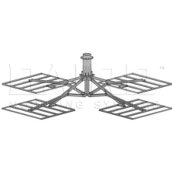 PXL-2 HD (4 Trays) 10.75″ O.D. (Collar) x 3′ Mast w/ Pad
